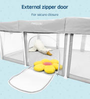 PANGDUBE Corralito portátil para bebés, parque infantil plegable para actividades de bebés, valla de seguridad grande para niños pequeños, parque de juegos interior - details 2
