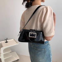 Bolso de mano de diseño de lujo para mujer, bolsa de hombro de marca con axila láser, plata, elegante, Asa superior, bolso de compras - details 7