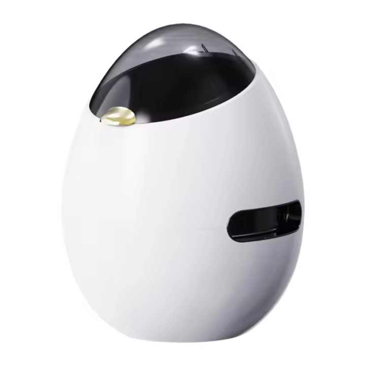 Papelera con tapa, diseño elegante, cubo de basura nórdico para sala de estar, lavandería, entrada, hogar, garaje - 1