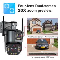Cámara IP WiFi 8K16MP con Zoom de 20X Cámara PTZ de 360° Seguimiento Automático Cámara de Seguridad Inalámbrica al Aire Libre Cuatro Lentes Pantalla Doble Inteligente - details 3