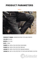 Pantalones de Motocicleta Retro VEMAR Textura Delgada, Anti-caída, Anti-desgaste, Duradero - details 11