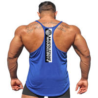 Men Gym Clothing Bodybuilding Suspenders Tank Top Casual Sport Sleeveless Shirt Fitness Muscle Sportswear Cotton Breathable Vest - details 8