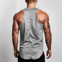 Brand Gym Clothing Breathable Mesh Singlet Bodybuilding Workout Stringer Tank Top Men Fitness Shirt Muscle Sleeveless Slim Vest - details 7