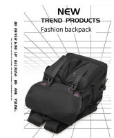 1 mochila genial, bolsa de viaje de gran capacidad con cubierta para exteriores, mochila unisex para estudiantes, mochila informal para ordenador de moda - details 3