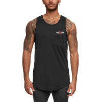 Summer Men Casual Mesh Breathable Vest Bodybuilding Fitness Tank Tops Sportswear Workout Undershirt Male Sleeveless Shirts - details 2