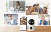 ZOSI Cámara Vigilancia WiFi Interior con Doble Lente y 1,44'' Monitor 2,4G/5G WiFi Lente Pan y Tilt + Lente Fija Seguimiento de Persona Videollamada con Gesto C528 - details 13