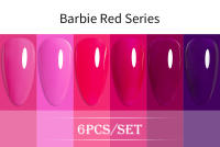 Esmalte de Uñas BOZLIN 6pcs/set 15ml Gel de Color Puro con Luz LED/UV Desvanecimiento de Manicura Sin Borrado Varnishes Lacquers - details 3