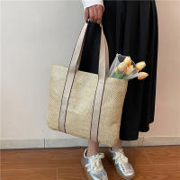Bolsos hechos a mano para mujer, bolso de playa tejido de paja, gran capacidad, Asa superior, Verano - details 10
