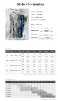 Holiday Casual Print V-Neck Long Sleeve Dress - details 0