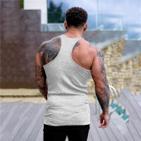 Summer Casual Fashion Knitted Tank Tops Men Breathable Quick Dry Sleeveless T-Shirt Stripes Slim Fit Vest Gym Fitness Clothing - details 21