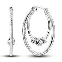 Pendientes de aro de plata de ley 2024 para mujer, exquisitos pendientes de aro con forma de estrella de mar y mariquita de cuatro hojas, regalo de joyería de boda y compromiso, novedad de 925 - details 23