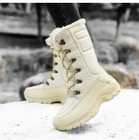 Snow Boots Women Flat Boots For Women Lace-Up Shoes Woman Fashion Platform Ankle Boots Fur Chunky Botas Mujer Winter Shoes Women - details 12