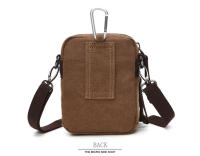 Bolso de lona de diseñador de marca para hombre, mini bandolera de hombro, Bolso de cintura informal de alta calidad, Bolso cuadrado pequeño - details 13