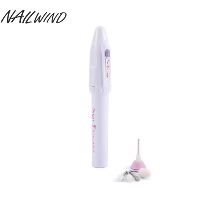 NAILWIND-pulidor de uñas eléctrico para eliminar la piel muerta, máquina de esmalte de uñas, bolígrafo portátil, pulidor de batería, taladro de uñas - 1