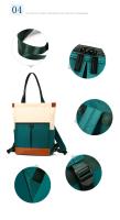 Mochila impermeable para ordenador portátil, de gran capacidad bolso de hombro, bolso de viaje portátil para mujer, Color de contraste - details 31