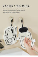 Limpiar toallas de mano, engrosamiento doméstico de doble capa, tela de mano absorbente de agua de secado rápido, toallitas de mano creativas - details 0