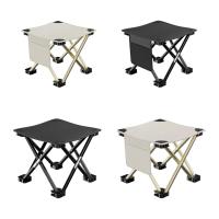 Folding Camping Stool Compact Lightweight Sturdy Small Foldable Chair Foot Rest Stool for Fishing Travel Walking Hiking Outdoor