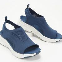 Women Sandals Summer Mesh Casual Ladies Wedges Shoes Solid Color Hollow Platform Open Toe Slip-On Female Sandalias Light Comfort - details 9