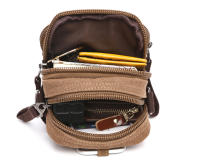 Bolso de lona de diseñador de marca para hombre, mini bandolera de hombro, Bolso de cintura informal de alta calidad, Bolso cuadrado pequeño - details 4