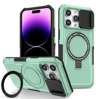KEYSION-funda con anillo para teléfono móvil, cubierta protectora deslizante para cámara, compatible con iPhone 15 Pro Max 15 Plus, 14 Pro Max - details 20