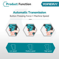 Llave de impacto eléctrica Yofidra sin escobillas de 1000N.M, destornillador inalámbrico de 3 funciones y 1/2 pulgada, taladro eléctrico para batería de 21V y 18V - details 4