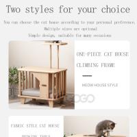 Marco de escalada para gatos, cama de tipo cerrado, torre de árbol, muebles DIY, casa, empalme, nido de gato, rascador, productos multicapa para mascotas - details 10