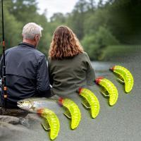 5/10 Uds moscas de pesca con mosca biónicas gusano suave señuelo de pesca insecto señuelo cebo Artificial pesca para trucha/bajo/perca/salmón - details 4