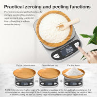 Báscula Digital precisa para cocina, báscula impermeable de 12kg/1g, 6kg/0,1g, balanza electrónica para pesar en el hogar, para joyería, hornear alimentos - details 4