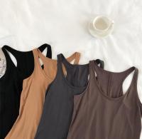 Top de Tanque Irregular para Mujer Verano Cuello Redondo, Sin Mangas, Camisola Básica Suelta - details 6