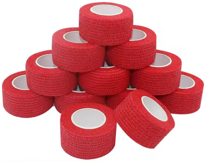 12 Rolls Venda Self-Cohesiva 2,5cm x 4,5m Deportivo Cohesivo Cinta Bendaje Adhesiva para Protegen Dedos, Muñecas, Tobillos - 1