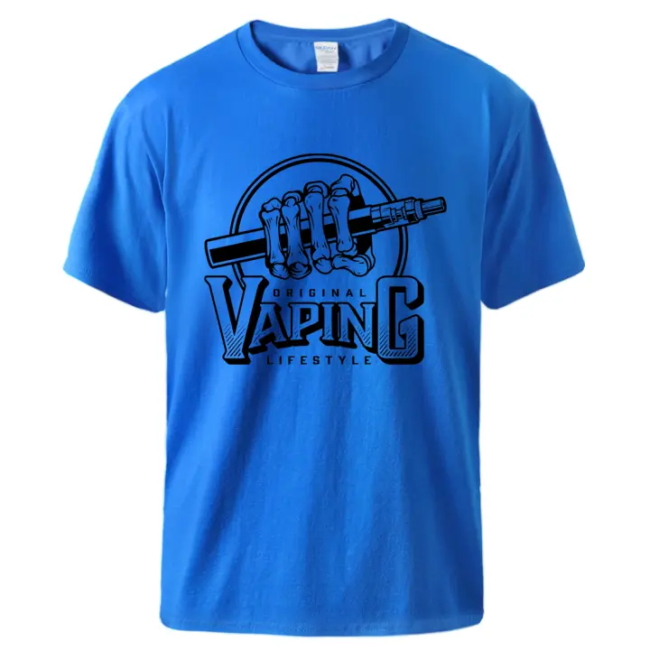 Camiseta con estampado de cigarrillo electrónico en Vape We Trust para hombre, camiseta Vintage de moda, ropa suave de algodón, camisetas creativas novedosas - 1