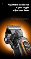 Cortadora de pelo Kemei 1686 profesional 9000RPM, cortadora de pelo eléctrica inalámbrica, cortadora de pelo con cuchilla DLC para hombres - details 3