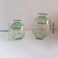 Pantalla de lámpara de repuesto Irregular para lámpara de araña, cubierta de luces geométricas de ADN, de color verde claro, gris y ámbar - details 1