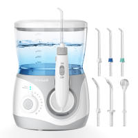 Irrigador bucal profesional para limpieza de dientes, irrigador bucal profesional de gran capacidad de 600 ml, 10 presiones ajustables, 6 boquillas para el hogar - details 6