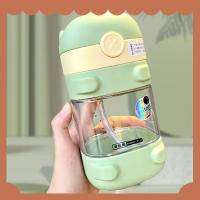 Botella de agua con pajita, bonitas botellas de agua para niños, escuela, niñas, niños, tirantes portátiles al aire libre, botella de agua sin BPA para niños - details 19