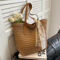 Bolso cuadrado de paja para playa, tejida a mano bandolera, rafia, ratán, compras, viaje, informal, bohemio, Verano - details 5