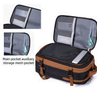 Mochila deportiva expandible para gimnasio, bolsa para ordenador portátil de viaje de negocios de gran capacidad con carga USB, mochila para exteriores con múltiples bolsillos - details 9