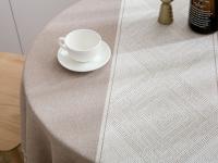 Mantel de Lineno para Mesa Redonda Ideal para Café, Té, Recepción, Fiesta - details 7