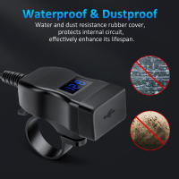 Anchtek-cargador montado en vehículo para motocicleta, adaptador impermeable de 12V, puertos USB PD para teléfono, carga rápida 3,0 con interruptor, accesorio para Moto - details 4