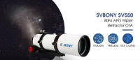 Telescopio SVBONY SV550 con Lente Triple APO F6 de 80mm y Corrector de Campo SV209 para Astrofotografía de Cielo Profundo bundle de 1.0X - details 0