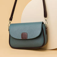 Bolso cruzado de hombro para mujer, bandolera pequeña con diseño de lujo, informal, con solapa - details 9