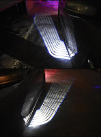 2 uds coche ángel ala lado proyector de luz, 5W LED del coche de bienvenida luz de advertencia, la parte delantera del chasis ambos lados modificaciontió Luz - details 11