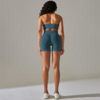 Conjunto de Yoga para Mujer Ropa Deportiva sin Costuras para Gimnasio Traje de Fitness con Sujetador Deportivo de Manga Larga Leggings de Cintura Alta Tracksuit Adecuado para Primavera/Verano Material de Poliéster y Elastano - details 21