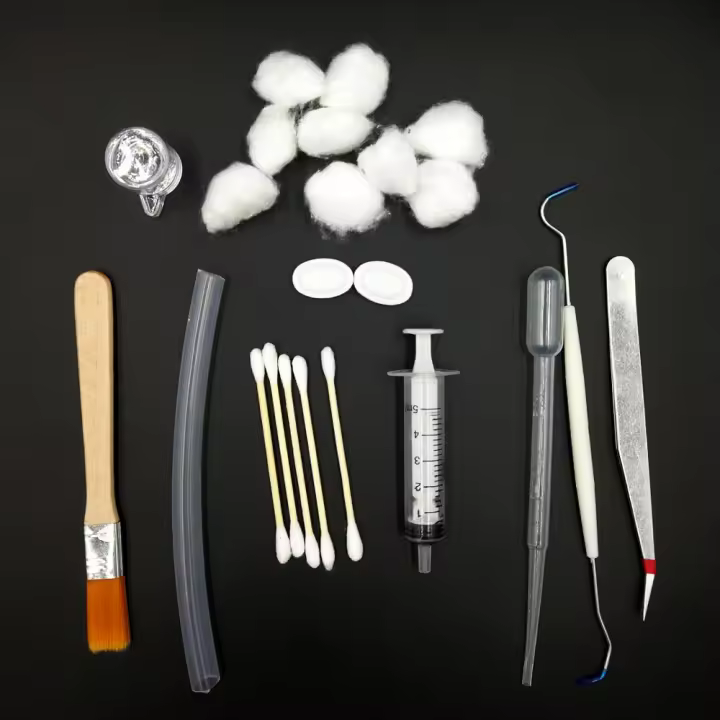 Juego de Herramientas acrílicas para granja de hormigas, alimentador de agua y comida, accesorios para nido de hormigas, casa, taller, kit de herramientas para mascotas - 1