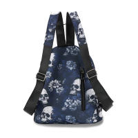 Mochila con estampado de calavera fantasma para mujer, bolso de hombro para ordenador portátil, Halloween, Oxford, escolar, GirlsTravel Daypack - details 12