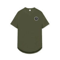 Summer Casual Breathable Quick Dry T Shirt Men V-neck Slim Fit Short Sleeve Shirts Gym Bodybuilding Fitness Hot Sale T-shirts - details 12