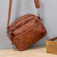 Bolso Vintage con correa de hombro para mujer, bandolera pequeña de cuero Pu, de viaje, con múltiples bolsillos - details 2