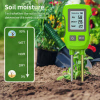 Probador de suelo 3 en 1, pantalla LCD, medidor de temperatura de humedad del PH del suelo, Detector de suelo portátil con retroiluminación para plantas de flores y jardín - details 4