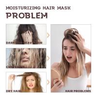 Mascarillas nutritivas para el cabello, tratamiento para reparar el cabello dañado, tratamiento para el cuero cabelludo, fortalecimiento del cabello sedoso, productos suavizantes, 60g - details 3