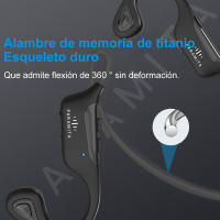 Paramta-Auriculares inalámbricos con Bluetooth 5,3, audífonos de conducción, impermeables, con micrófono - details 8